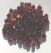 10 grams of 4x4mm Silver Lined Brown Miyuki Cubes